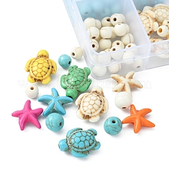 DIY Synthetic Turquoise Beads Kits&nbsp;DIY-FS0003-78