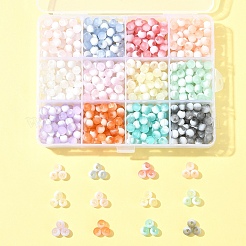 840Pcs 12 Colors Frosted Crackle Glass Beads&nbsp;GLAA-FS0002-17