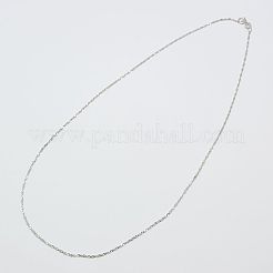 925 Sterling Silver Rope Chains Necklaces&nbsp;STER-E007-2B