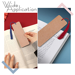200Pcs 2 Colors Rectangle Paper Blank Bookmark&nbsp;FIND-GO0004-12