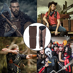PU Imitation Leather Punk Style Cuff Wristband for Bikers&nbsp;AJEW-WH0430-68A