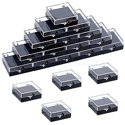 20Pcs Transparent Plastic Loose Diamond Storage Boxes with Sponge Inside&nbsp;CON-CL0001-24