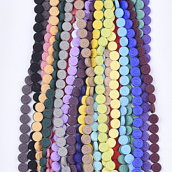 Spray Painted Non-magnetic Synthetic Hematite Beads Strands&nbsp;G-T124-33B