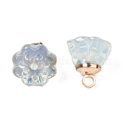 Imitation Jade Glass Charms&nbsp;GLAA-S054-26B