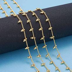 Handmade Brass Beaded Chains&nbsp;CHC-I029-07G
