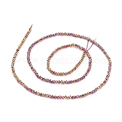 Electroplate Glass Beads Strands&nbsp;EGLA-F149-FP-M