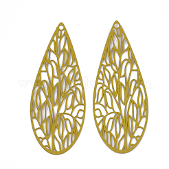 430 Stainless Steel Filigree Pendants&nbsp;STAS-S108-11E