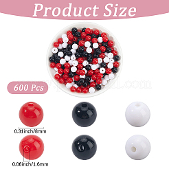 Opaque Acrylic Beads&nbsp;SACR-PA0001-04B-03