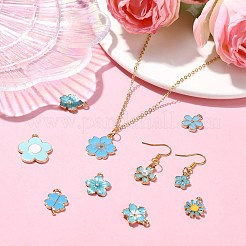60Pcs 10 Styles Alloy Enamel Pendants&nbsp;FIND-CJ0002-33