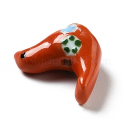 Handmade Printed Porcelain Beads&nbsp;PORC-F005-04
