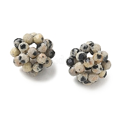 Natural Dalmatian Jasper Woven Beads&nbsp;GG-CBA2E9C-F05-02