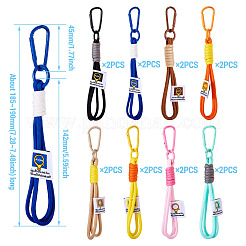 16Pcs 8 Colors Braided Nylon Strap&nbsp;AJEW-TA0002-07