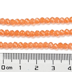 Baking Paint Transparent Glass Beads Strands&nbsp;DGLA-A034-J3mm-B03