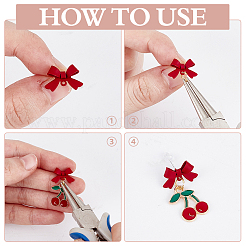 42Pcs Alloy Bowknot Stud Earring Findings&nbsp;EJEW-ME0001-28