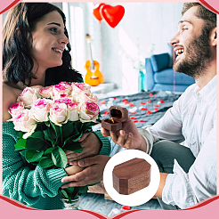 Octagon Wooden Ring Magnetic Boxes&nbsp;CON-WH0107-123C