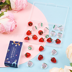 24Pcs 2 Colors Transparent Acrylic Pendants&nbsp;OACR-SC0002-51