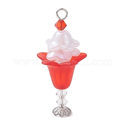 Imitation Austrian Crystal Beads and Acrylic Beads Pendants&nbsp;PALLOY-TA00373