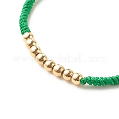 Synthetic Hematite Round Braided Bead Bracelet&nbsp;BJEW-JB07853