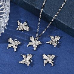 SHEGRACE Brass Pave Clear Cubic Zirconia Pendants&nbsp;XGRQ4D807-657P