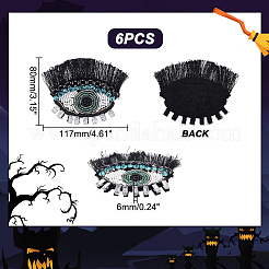 Evil Eye with Eyelash Appliques&nbsp;DIY-WH0401-32