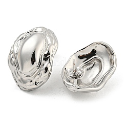 Rack Plating Brass Stud Earrings&nbsp;EJEW-M247-34P