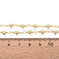 Brass Round Link Chains&nbsp;KK-N281-01G