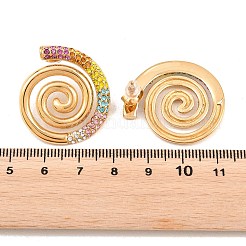 Vortex Spiral 304 Stainless Steel Stud Earrings for Women&nbsp;EJEW-F406-02B-G02