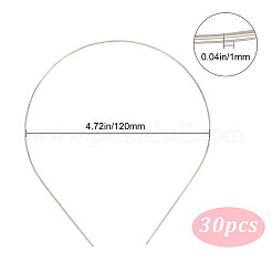 Hair Accessories Iron Hair Band Findings&nbsp;OHAR-GF0001-16