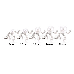 Snake Brass Micro Pave Cubic Zirconia Cup Peg Ring Settings&nbsp;KK-N274-40P