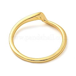 Rack Plating Brass Plain Band Rings for Women&nbsp;RJEW-C081-03G