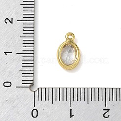 Brass Pave Cubic Zirconia Charms&nbsp;KK-CBA74BF-02G-04