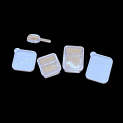 Lunch Box & Spoon Plastic Mini Model Kit&nbsp;PW-WGC9A7F-01