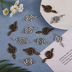 30Pcs 2 Style Tibetan Style Alloy Pendants&nbsp;TIBEP-SZ0001-09