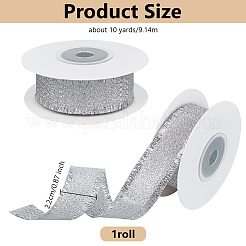 10 Yards Polyester Ribbons with Fringe Edge&nbsp;OCOR-WH0070-120A