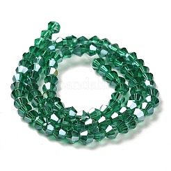 Transparent Electroplate Glass Beads Strands&nbsp;EGLA-A039-T2mm-B10