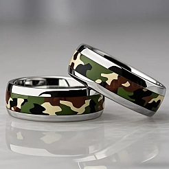 201 Stainless Steel Epoxy Resin Finger Rings&nbsp;WG28C55-01