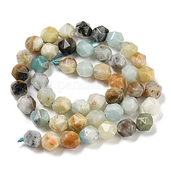 Natural Flower Amazonite Beads Strands&nbsp;G-C085-A01-01