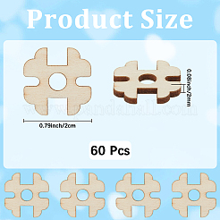 1 Set 1-Hole Wood Buttons&nbsp;BUTT-CY0001-16B