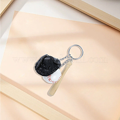 1Pc PU Leather Keychain&nbsp;AJEW-CL0001-08A