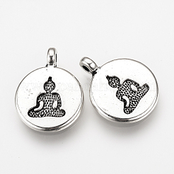 Tibetan Style Alloy Pendants&nbsp;LS-TIBEP-Q078-28AS-NR
