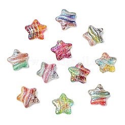 18Pcs 18 Colors Printed Resin Beads&nbsp;RESI-CJ0004-64