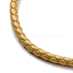 Braided Round Imitation Leather Bracelets Making&nbsp;BJEW-H610-01G-11
