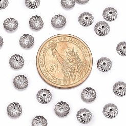 Tarnish Resistant Flower 304 Stainless Steel Bead Caps&nbsp;STAS-R083-13