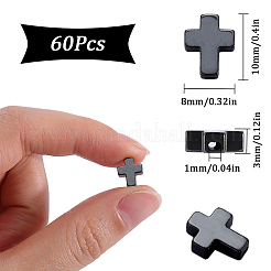 60Pcs Non-magnetic Synthetic Hematite Beads&nbsp;G-SC0003-02