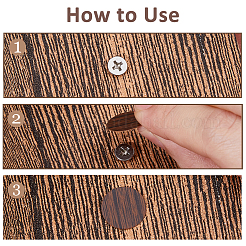 24 Sheets 12 Colors PVC Self-Adhsive Screw Holes Cover Caps Stickers&nbsp;DIY-FH0010-35