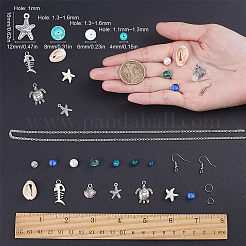 DIY Ocean Theme Earring Making Kits&nbsp;DIY-SC0012-31