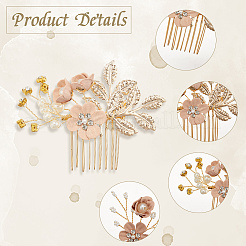 Plastic and Resin and Iron Hairpin Set&nbsp;OHAR-WH20020-04B