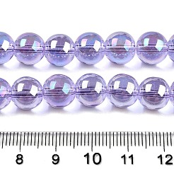 Electroplate Transparent Glass Beads Strands&nbsp;GLAA-T032-T10mm-AB01