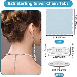 20Pcs 925 Sterling Silver Links&nbsp;STER-BBC0007-42