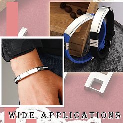 10 Pcs 10 Styles 202 Stainless Steel Slide Charms&nbsp;STAS-CJ0003-31